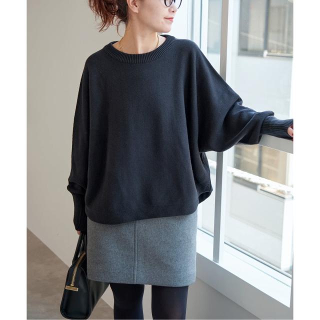 スピック＆スパン（Spick and Span）/《追加2》バルキーヤーンドルマンロングリブニット