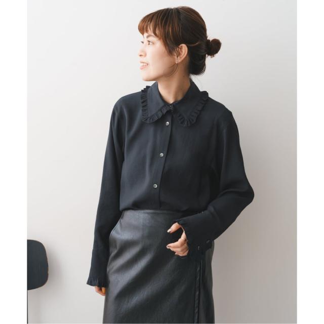 スピック＆スパン（Spick and Span）/《追加2》フリルカラーブラウス