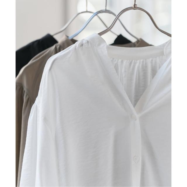 スピック＆スパン（Spick and Span）/《一部店舗+WEB限定》袖ボリュームスキッパーブラウス