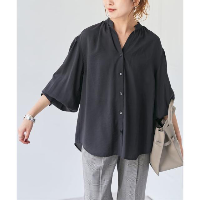 スピック＆スパン（Spick and Span）/《一部店舗+WEB限定》袖ボリュームスキッパーブラウス