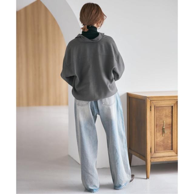 スピック＆スパン（Spick and Span）/《追加》ウールライクヘムギャザーシャツ