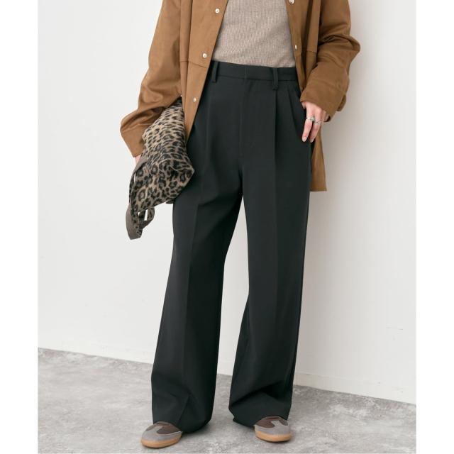 スピック＆スパン（Spick and Span）/《追加2》ダブルクロスツータックパンツ