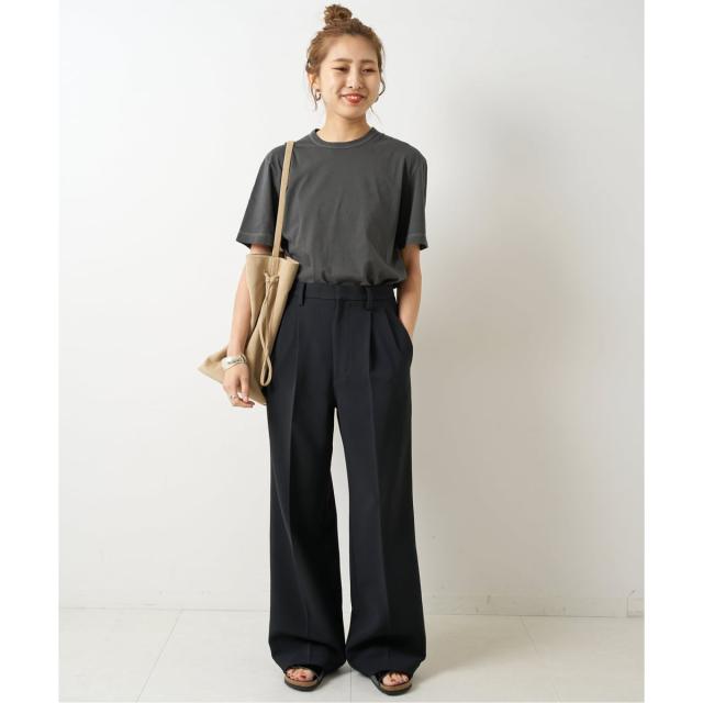 スピック＆スパン（Spick and Span）/《追加2》ダブルクロスツータックパンツ