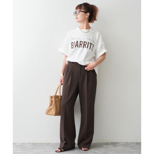 スピック＆スパン（Spick and Span）/《追加2》ダブルクロスツータックパンツ