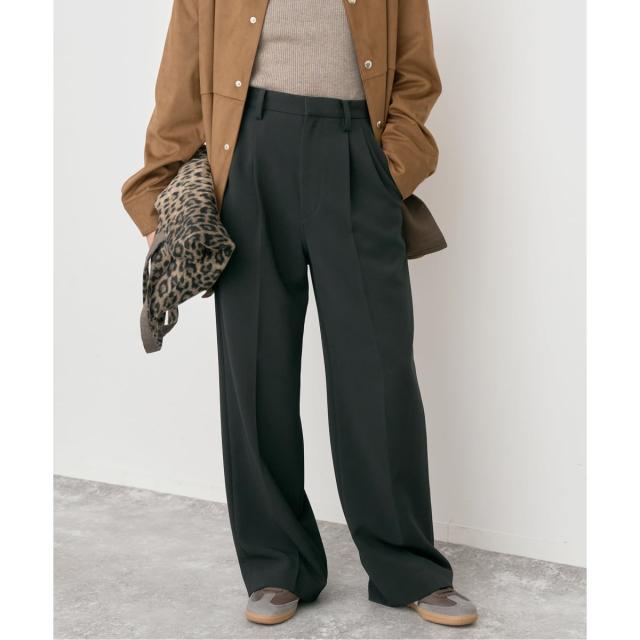 スピック＆スパン（Spick and Span）/《追加2》ダブルクロスツータックパンツ