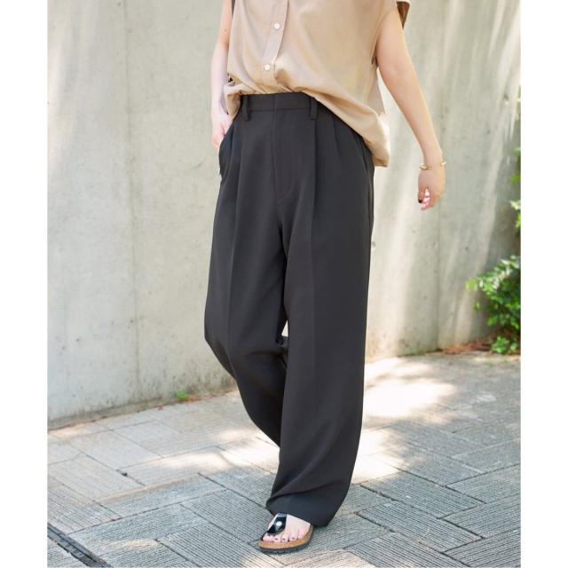 スピック＆スパン（Spick and Span）/《追加2》ダブルクロスツータックパンツ