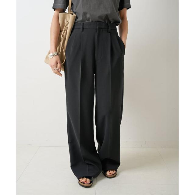 スピック＆スパン（Spick and Span）/《追加2》ダブルクロスツータックパンツ