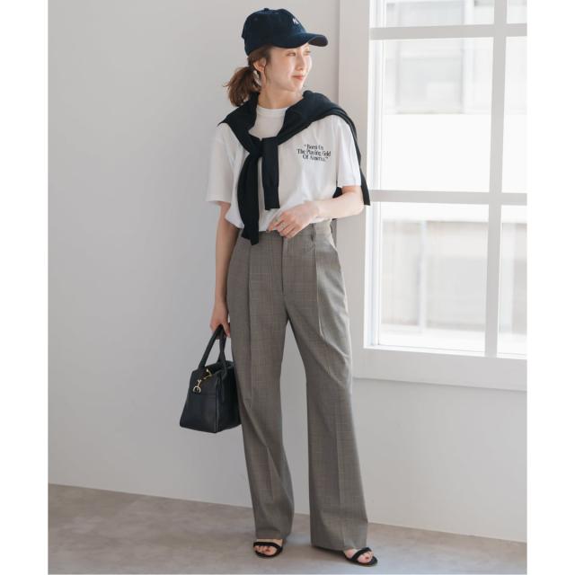 スピック＆スパン（Spick and Span）/《追加》ウォッシャブルチェックストレッチパンツ