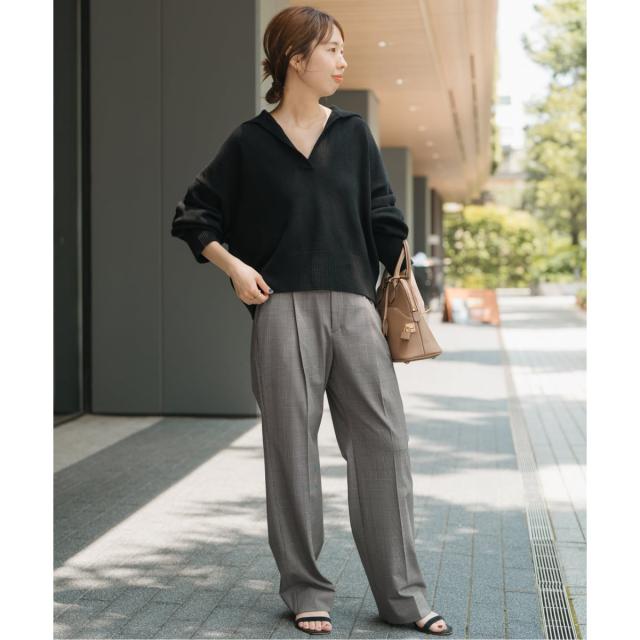 スピック＆スパン（Spick and Span）/《追加》ウォッシャブルチェックストレッチパンツ