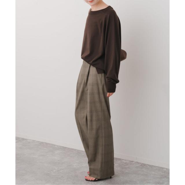 スピック＆スパン（Spick and Span）/《追加》ウォッシャブルチェックストレッチパンツ