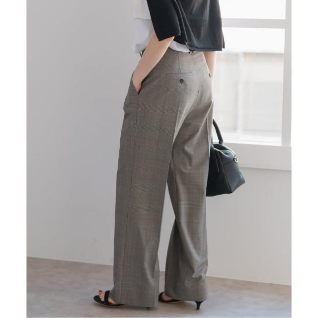 スピック＆スパン（Spick and Span）/《追加》ウォッシャブルチェックストレッチパンツ