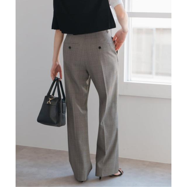 スピック＆スパン（Spick and Span）/《追加》ウォッシャブルチェックストレッチパンツ