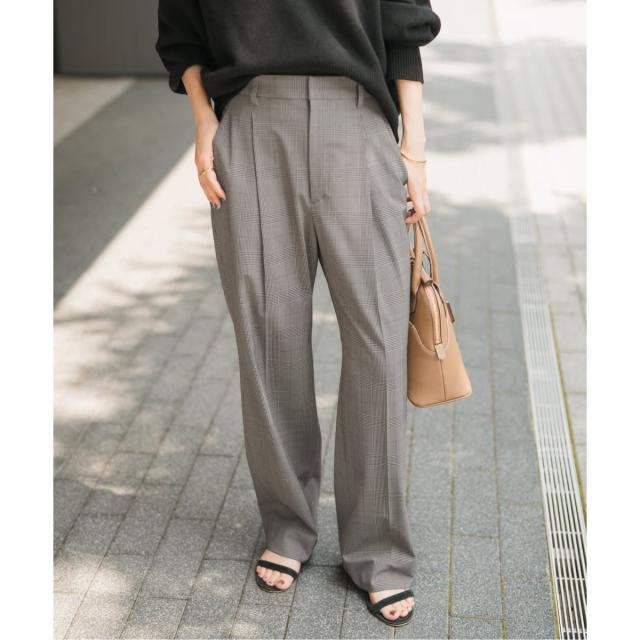 スピック＆スパン（Spick and Span）/《追加》ウォッシャブルチェックストレッチパンツ