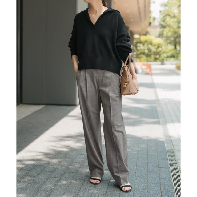 スピック＆スパン（Spick and Span）/《追加》ウォッシャブルチェックストレッチパンツ