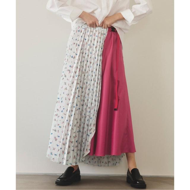 スピック＆スパン（Spick and Span）/Glyph Flower Pleated Skirt