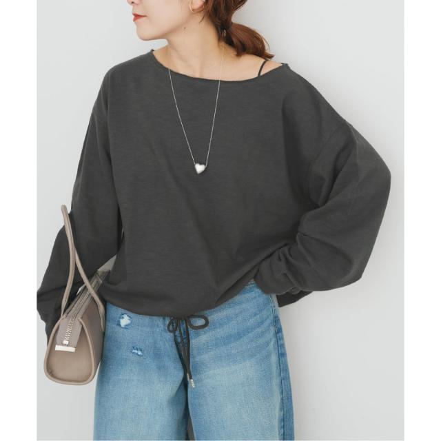 スピック＆スパン（Spick and Span）/コットンスラブミニ裏毛プルオーバー