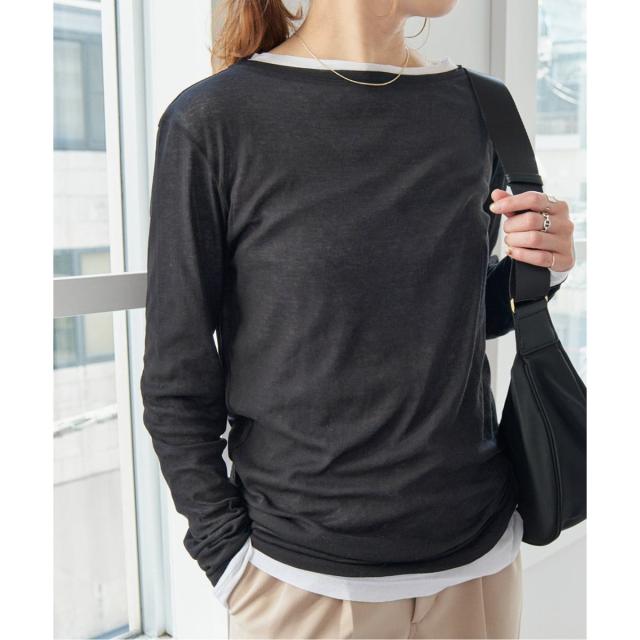 スピック＆スパン（Spick and Span）/《追加2》シアーボートネックプルオーバー