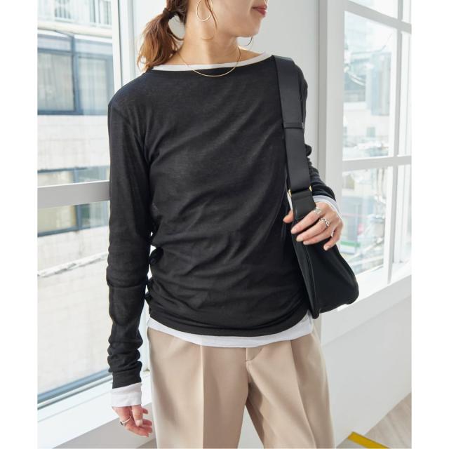 スピック＆スパン（Spick and Span）/《追加2》シアーボートネックプルオーバー