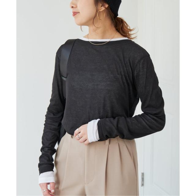 スピック＆スパン（Spick and Span）/《追加2》シアーボートネックプルオーバー