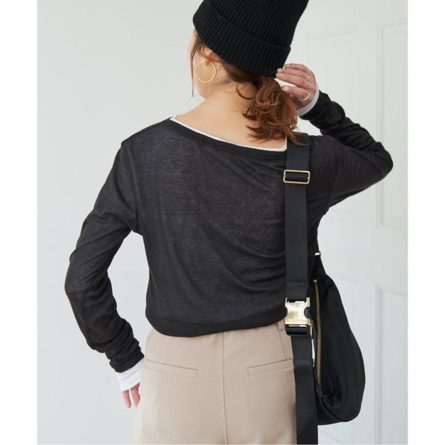 スピック＆スパン（Spick and Span）/《追加2》シアーボートネックプルオーバー