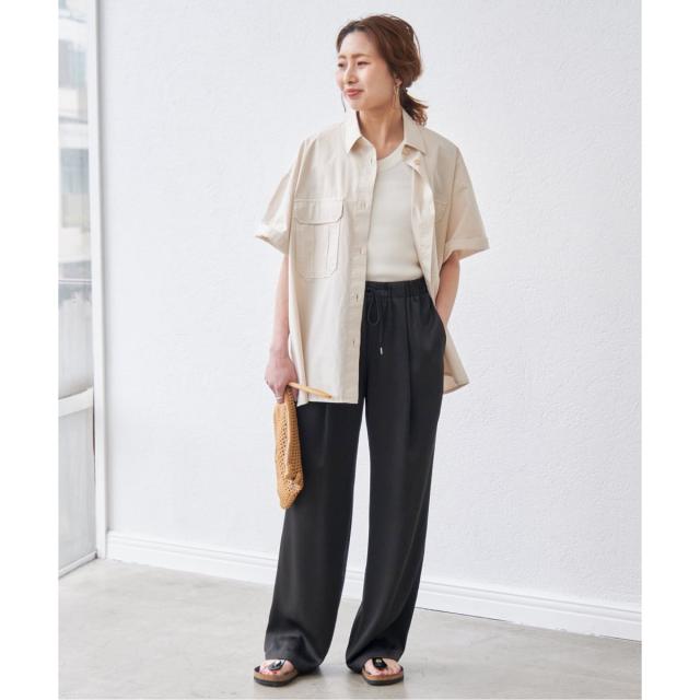 スピック＆スパン（Spick and Span）/《追加2》サテンイージーパンツ