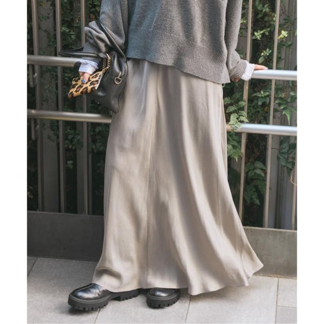 スピック＆スパン（Spick and Span）/《追加》ウォッシャブルキュプラフレアスカート