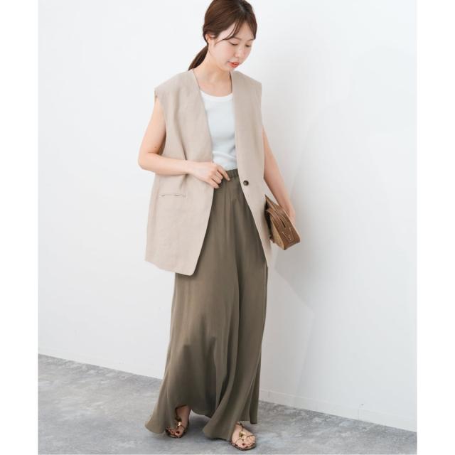 スピック＆スパン（Spick and Span）/《追加》ウォッシャブルキュプラフレアスカート