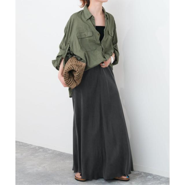 スピック＆スパン（Spick and Span）/《追加》ウォッシャブルキュプラフレアスカート