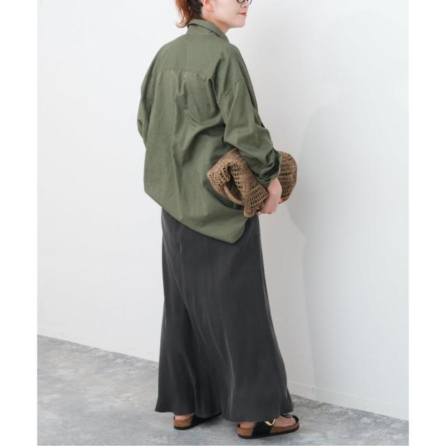 スピック＆スパン（Spick and Span）/《追加》ウォッシャブルキュプラフレアスカート