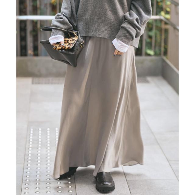 スピック＆スパン（Spick and Span）/《追加》ウォッシャブルキュプラフレアスカート