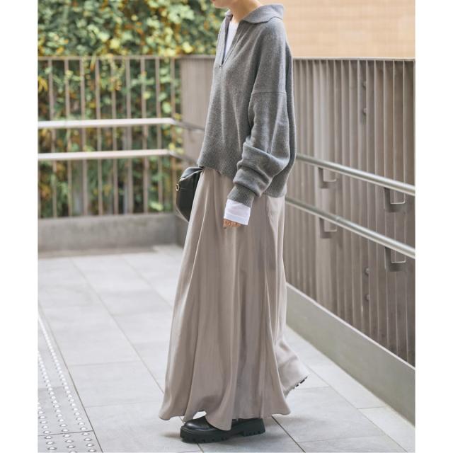 スピック＆スパン（Spick and Span）/《追加》ウォッシャブルキュプラフレアスカート