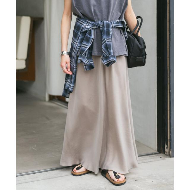 スピック＆スパン（Spick and Span）/《追加》ウォッシャブルキュプラフレアスカート