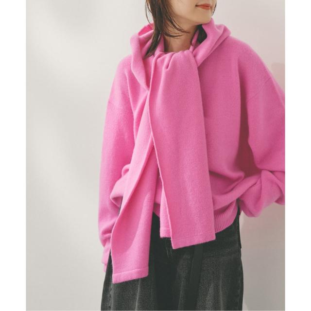 スピック＆スパン（Spick and Span）/Higuchi*Sカシミヤ混フードマフラー