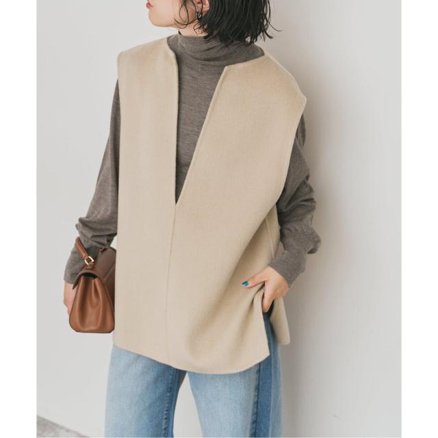 スピック＆スパン（Spick and Span）/ダブルフェイスVネックベスト