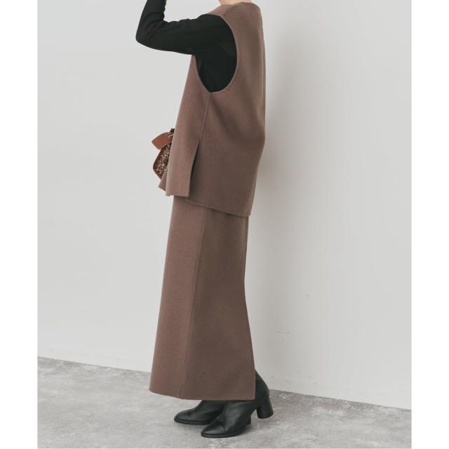 スピック＆スパン（Spick and Span）/ダブルフェイスVネックベスト