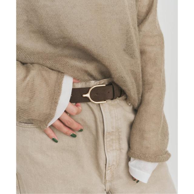 スピック＆スパン（Spick and Span）/LEFIJE/レフィエ ラウンドバックルベルト スエード