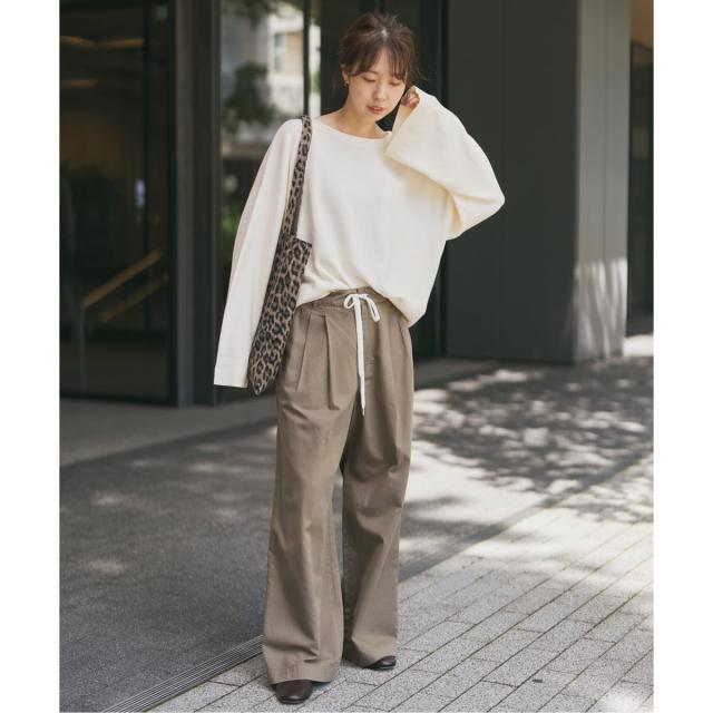 スピック＆スパン（Spick and Span）/《手洗い可》スムースボートネックニット