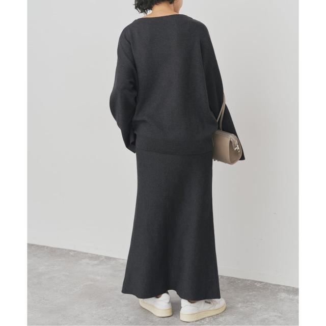 スピック＆スパン（Spick and Span）/《手洗い可》スムースボートネックニット