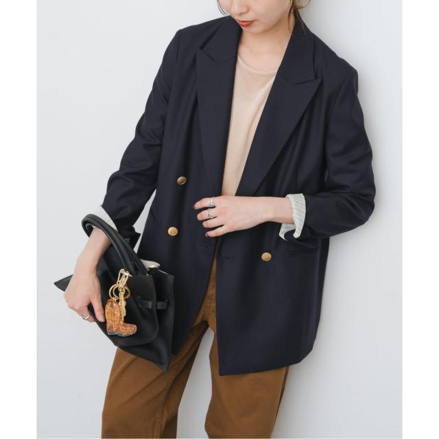 スピック＆スパン（Spick and Span）/《追加》ウールブレンドダブルブレストジャケット