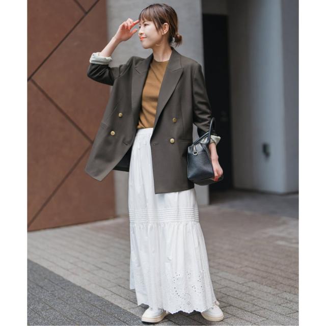 スピック＆スパン（Spick and Span）/《追加》ウールブレンドダブルブレストジャケット