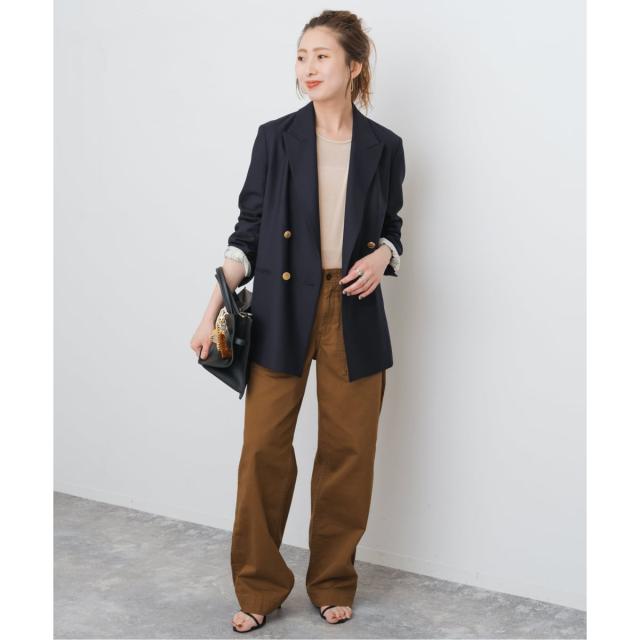 スピック＆スパン（Spick and Span）/《追加》ウールブレンドダブルブレストジャケット