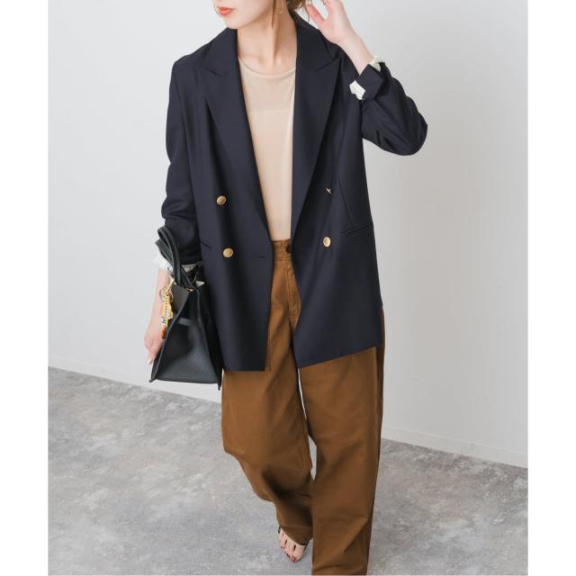 スピック＆スパン（Spick and Span）/《追加》ウールブレンドダブルブレストジャケット