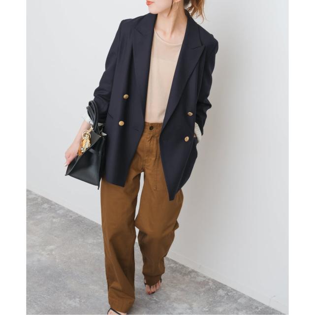 スピック＆スパン（Spick and Span）/《追加》ウールブレンドダブルブレストジャケット