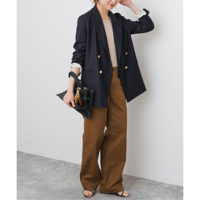 スピック＆スパン（Spick and Span）/《追加》ウールブレンドダブルブレストジャケット