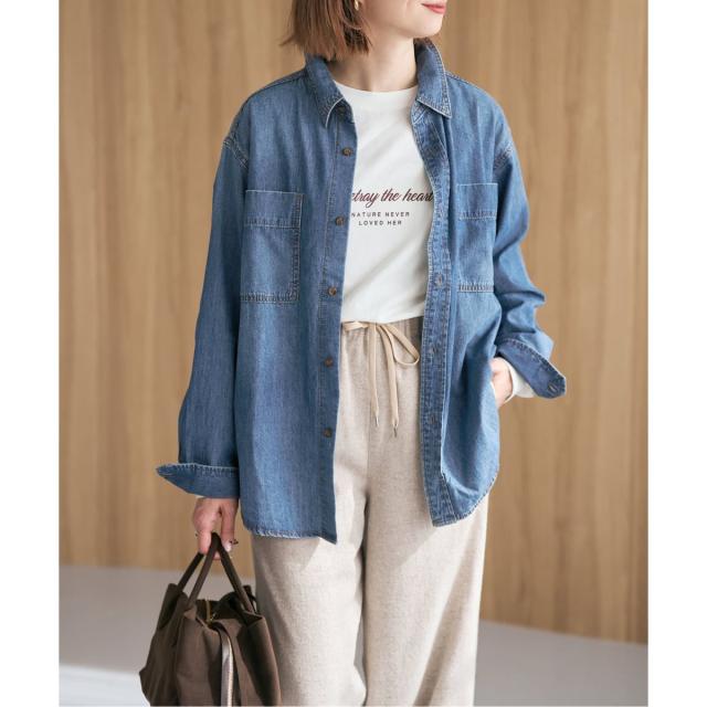 スピック＆スパン（Spick and Span）/《追加2》ライトオンスデニムシャツ