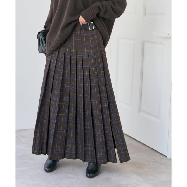 スピック＆スパン（Spick and Span）/ベルテッドプリーツスカート