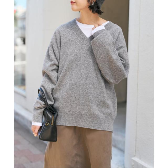 スピック＆スパン（Spick and Span）/《WEB限定カラー有り》カシミヤ混Vネックプルオーバー