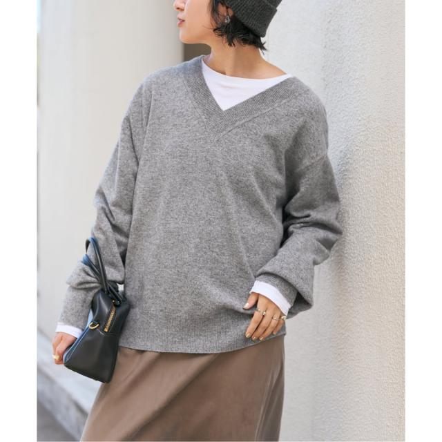 スピック＆スパン（Spick and Span）/《WEB限定カラー有り》カシミヤ混Vネックプルオーバー