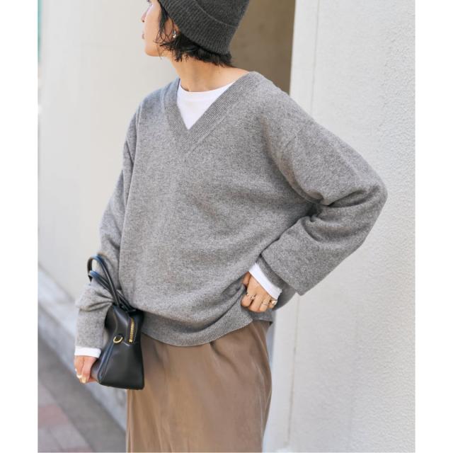 スピック＆スパン（Spick and Span）/《WEB限定カラー有り》カシミヤ混Vネックプルオーバー