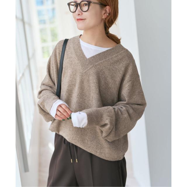 スピック＆スパン（Spick and Span）/《WEB限定カラー有り》カシミヤ混Vネックプルオーバー